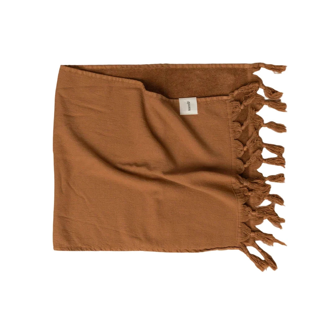 Vintage Wash Towel Collection | Terracotta Hand Towel